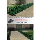 Dekoratif Plastik Alan Oluşturma Ve Bahçe Çiti 8 Adet Çit (Y: 32 Cm / G: 4.4 M) Sert Zemin Ayaklı