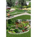 Dekoratif Plastik Bahçe Çiti ve Peyzaj Çiti 1 ADET ÇİT (Y: 25 CM/G: 25 CM) TOPRAK AYAKLI (Mor)