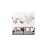 Dekoratif Pleksi Ayna Kendinden Yapışkanlı Kare (Gümüş ) 20X20 4 Adet