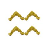 Dekoratif Poliüretan 2.5 CM Uyumlu Duvar Çıtası 4LÜ Köşe Motifi (SET 114-4) ALTIN 20 x 10