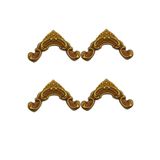 Dekoratif Poliüretan 2.5 CM Uyumlu Duvar Çıtası 4LÜ Köşe Motifi (SET 114-4) KAHVE ALTIN 20 x 10