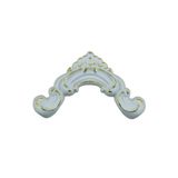 Dekoratif Poliüretan 2.5 CM Uyumlu Duvar Çıtası Köşe Motifi (SET 114) BEYAZ ALTIN 20 x 10
