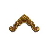 Dekoratif Poliüretan 2.5 CM Uyumlu Duvar Çıtası Köşe Motifi (SET 114) KAHVE ALTIN 20 x 10