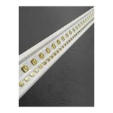 DEKORATİF POLİÜRETAN SARAY TAVAN KARTONPİYER (EN 13 CM -BOY:100 CM)-DUVAR SÜSÜ gri