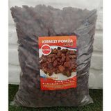 Dekoratif Pomza Taşı 10 Lt 10-20 mm Kırmızı Pomza Tarım Pomzası Bahçe Saksı Teraryum Taşı Ponza Taş