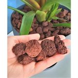 Dekoratif Pomza Taşı 3 Lt (1,50KG) 15-25 mm Kırmızı Pomza Tarım Pomzası Bahçe Saksı Teraryum Taş