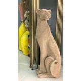 Dekoratif Puma Leopar Çita Biblo 70 cm GOLD RENKLİ