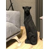 Dekoratif Puma Leopar Çita Biblo 70 cm SİYAH RENK