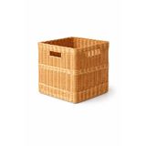 Dekoratif Rattan Organizer Sepet 25×25×20 cm | Doğal Rattan Depolama & Düzenleyici Sepet