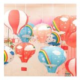 Dekoratif Renkli Kagit Dilek Feneri Balonu Renkli Ucan Balon (2818)