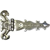 Dekoratif, Sac Tek Kuyruklu Menteşe - 40X68 Mm, Küçük, Nikel, 1 Adet - Renkli