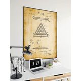 Dekoratif Sanatsal Bilardo Patent Posteri 60x90cm.