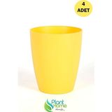 Dekoratif Sarı Orkide Saksısı - 4 Adet Set Fiyatlı -12 Pot Üretim Saksısına Uygun Kaliteli Ürün