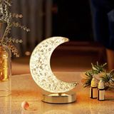Dekoratif Şarj Edilebilir 3 Renk Kademeli Gece Lambası-Ay