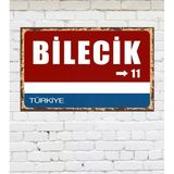 Dekoratif Şehir Plaka Retro Tablo Mdf Ahşap Tablo - 11