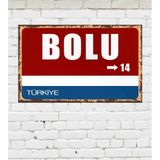 Dekoratif Şehir Plaka Retro Tablo Mdf Ahşap Tablo - 14
