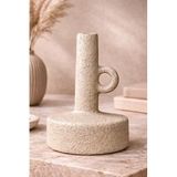 Dekoratif Seramik Obje El Yapımı Modern Ev Dekoru, Minimalist Masa & Konsol Aksesuarı, 15×19 cm – Column