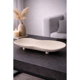 Dekoratif Seramik Tabak El Yapımı Modern Ev Dekoru, Asimetrik Duvar & Konsol Dekoru, 55×6 cm – Morpha