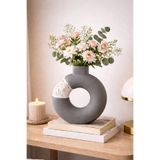 Dekoratif Seramik Vazo El Yapımı Modern Ev Dekoru – Fusion