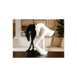 Dekoratif Siyah Beyaz At Heykeli – 15 CM At Biblo Yin Yang Sanat Eseri
