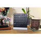 Dekoratif Sonsuz Halka Takvim (Ring Calendar) - Değiştirilebilir Halkalı 3D Duvar ve Masa Takvimi - Siyah - Beyaz - 17 x 17