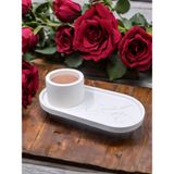 Dekoratif Sunumluk %100 Doğal Soya Mum Seti Özel Tasarım Kaplar ve Kabartmalı Sunumluk | Ev Dekorasyonu, Hediyelik ve Aromaterapi Için Zarif Seçenek - JAPON KİRAZ ÇİÇEĞİ KOKUSU-GÜL SUNUMLUK