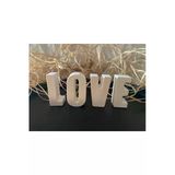 Dekoratif Taş Tozu Harf Love Yazı