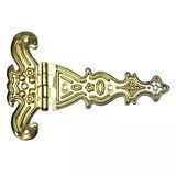 Dekoratif, Tek Kuyruklu Menteşe - 69X102 Mm, Büyük, Sarı, 100 Adet