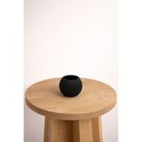 Dekoratif Tekli Mumluk – Minimal Modern 3D Baskı Mumluk (Siyah) 000006