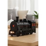 Dekoratif Tren Tasarımlı Buhar Makinesi – LED Işıklı Sessiz Nemlendirici & Difüzör