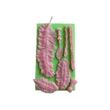 Dekoratif Tüyler Şeklinde Silikon Şeker Hamuru Ve Sabun Kalıbı 15,5x5x1 Cm dop13678428igo