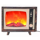 Dekoratif Tv Tasarımlı Ledli Şömine Lamba 18X22cm Aalk2511 Vitrin