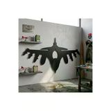 Dekoratif Uçak Tasarımlı Metal Duvar Tablosu