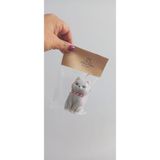 Dekoratif Vanilya Kokulu Mum & Dekoratif Gri Kedi Mum - 1