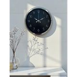 Dekoratif Ve Şık 40 Cm Krom Metal Duvar Saati