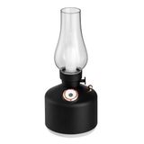 Dekoratif Vintage Lamba Şarj Edilebilir Hava Nemlendirici Buhar Makinesi 300ml Aroma Difüzör