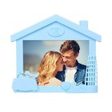 Dekoratif Yatay Ev Görünümlü Turkuaz Renkli Hediyelik 13x18 Plastik Fotoğraf Çerçevesi