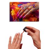 Dekoratif Yatay Kanvas Tablo Tekli Kuaför Güzellik Salonu Makyaj Nail Art Manikür 1779