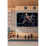 Dekoratif Yatay Kanvas Tablo Tekli Spor Salonu Fitness Eğitimi Egzersiz Fitness Kıyafetli Kadın 2292