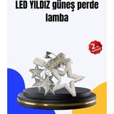 Dekoratif Yıldız Peri LED Perde 3x3 Metre Ortam Işığı - TOPRAK1218-8277 - Çok Renkli