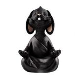 Dekoratif Yoga Yapan Tavşan Biblo Meditasyon Büyük Boy Tavşan Heykeli Ev Dekoru 18x11.5 cm
