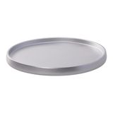 Dekoratif Yuvarlak Tepsi 26 cm – Banyo Tezgah Düzenleyici Organizer, Sabunluk ve Kozmetik Sunum Tepsisi (Gümüş)