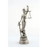 Dekoratif Zamak Adalet Terazisi Heykel Biblo 48 Cm Biblo