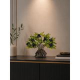Dekoratif Zeytin Ağacı Biblo 21x26 cm Reçine El Yapımı Siyah Zeytinli Konsol Vitrin Ofis Masa Üstü Ev Dekoru