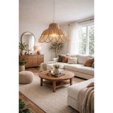 DEKORATTAN Rattan bambu hasır avize ( çap 30cm )
