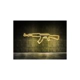 Dekoraven Ak47 Tüfek- Neon Led Dekoratif Duvar Yazısı Aydınlatması Gece Lambası, SMC-1006-005
