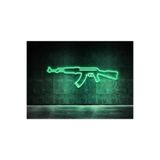 Dekoraven Ak47 Tüfek- Neon Led Dekoratif Duvar Yazısı Aydınlatması Gece Lambası, SMC-1006-006