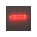 dekoraven Amour Neon Tabela Kırmızı Dekoratif Aydınlatma ve Gece Lambası 50x17 cm, amuourneon12