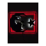 dekoraven Atatürk Dekoratif Led Işıklı Ahşap Tablo 55x35 cm, atatürkay