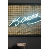 Dekoraven Atatürk Neon -Led Işık-Gece Lambası-Duvar Süsü